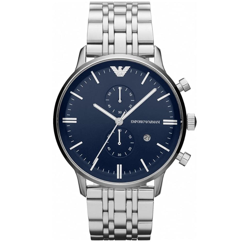 Emporio Armani Men's Blue Ar1648 Dial Chronograph Watch