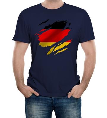 T-shirt Bandiera Tedesca Strappata – Orgoglio Nazionale Tedesco, Regalo Berlino Deutschland