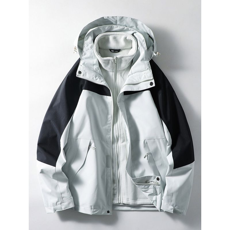 Men's Assault Jacket Fall and Winter Three-in-One Detachable Jacket Windproof Waterproof Windbreaker Export Cattle Goods Outdoor Work Clothes Outwear