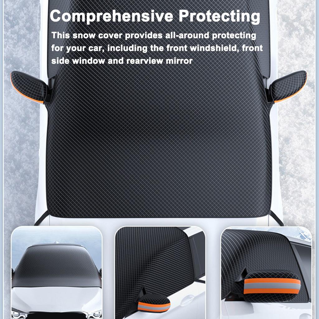 Copertura Parabrezza Auto per Neve e Ghiaccio Magnetica Parabrezza Anteriore Protezione Gelo e Ghiaccio con Finestrino Laterale e