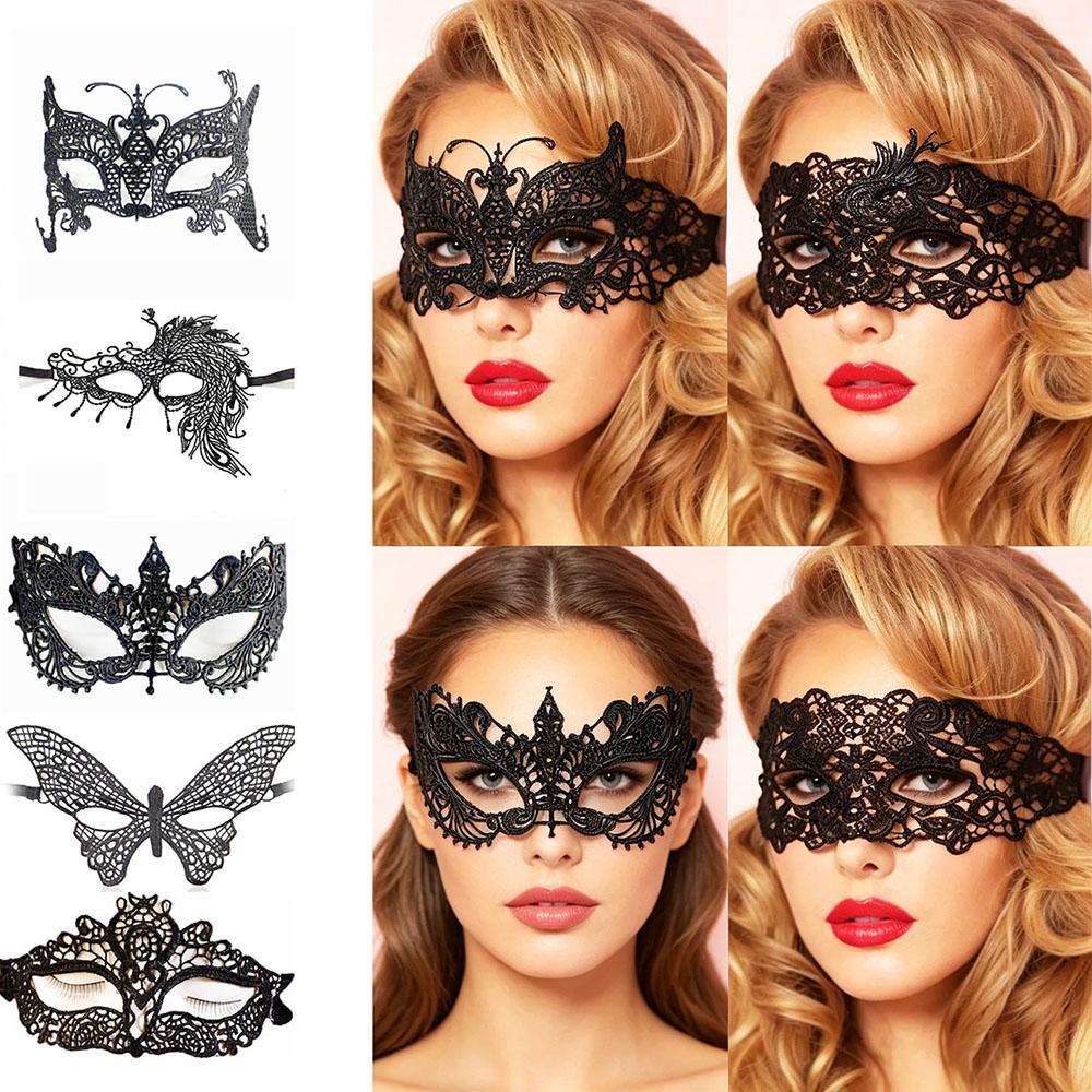 Hollow Lace Masquerade Eye Mask Gothic Crown Cutout Mask for Halloween Carnival Venetian Party Nightclub Costume Cosplay Accesso