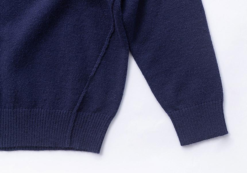 Beullumeol Pbt Wool V-Neck Knit - Navy