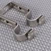 2Pcs Iron Curtain Rod Bracket 18-22Mm Adjustable Holder for Drapery Pole Firm Grip Vintage Look Matte Nickel-Plated Home Upgrade