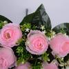 Mini Real Happy Flower 18 Head Natural Simulated Rose Valentine's Day Flowers  Home Decorative