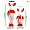 1pc Big Size Retractable Santa Claus Snowman Elk Xmas Figurines Christmas Decoration Gift Xmas Tree Ornament