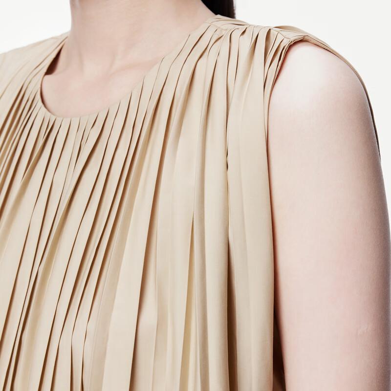 JNBY Summer Sleeveless Slim-Fit A-Line Dress