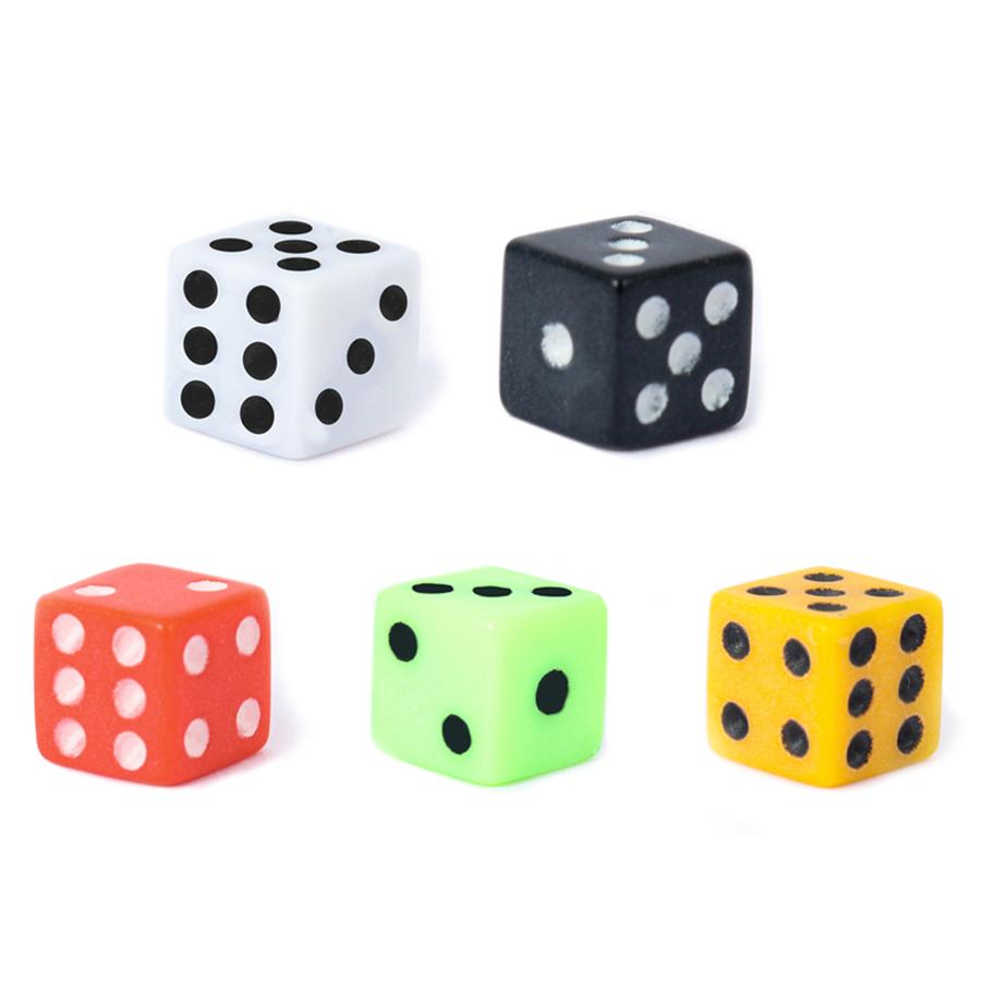 200/500/600 Stück Mini Sechsseitige Acrylwürfel 8mm Versammlungsfest Party Brettspielkarten Spiel Requisiten Unterhaltung Zubehör XJM