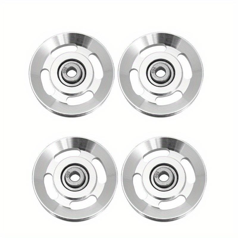 1set Fitness Equipment Bracket Pulley Silent DIY Pulley Fixed Pulley Hoisting Wheel Pull-down Wheel