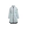 Logo Print Color Block Long Jacket Women Jacket Green GP3104