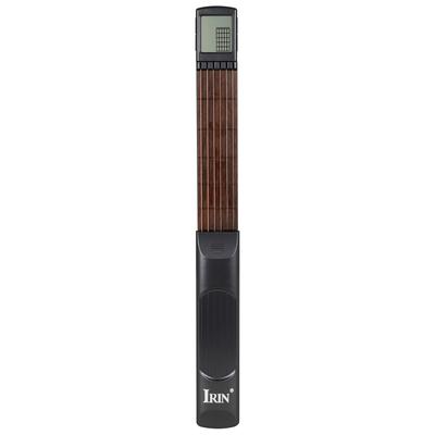 IRIN Pocket Guitar Chord Trainer Strumento di pratica portatile a 6 tasti con tabella di diteggiatura dei nomi degli accordi