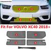Car Front Grille For VOLVO XC40 2018 - 2025 Middle Ert Net Ect Screening Mesh Cover Trim Protection Accessories Exterior