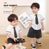 LUSON Baby Boys' Academy Style Short Sleeve Shirt & Shorts Set