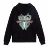 834 CHROME HEARTS 2025 Autumn and Winter New Plus Size Classic Style Logo Zipper Hooded Sweatshirt, Suitable for Couples To Wear