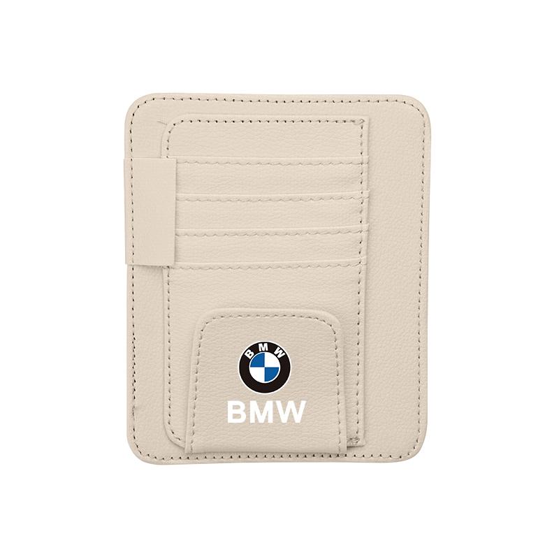 Auto Sonnenblende Brillenhalter Geldbörse Ausweishalter Aufbewahrungstasche Für BMW F12 F13 G30 G32 F34 F40 F45 F46 X1 X2 X3 X5 X4 X6 X7 F25 F26 G06