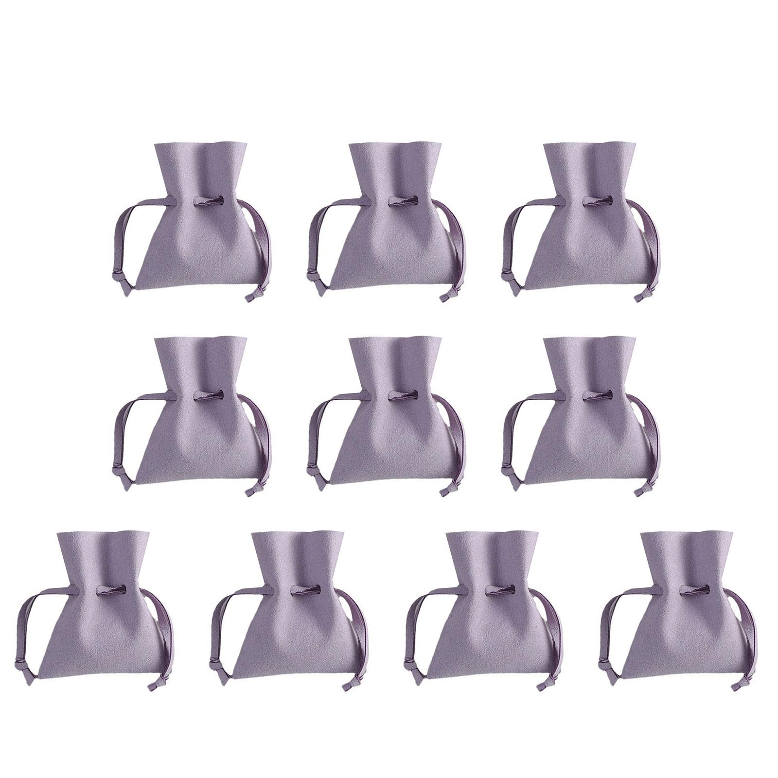 

Stylish Jewelry Pouch in Soft Faux Leather Multipurpose Drawstring Bag Ideal for Organizing Earrings and Rings 6