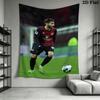 Nurnberg Football Player Tapestry, Soccer Match Scene Print Wall Hanging for Fan Bedroom Living Room Decor