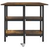 Dining Table 122 x 80 x 76.5 cm Particleboard Smoked Oak