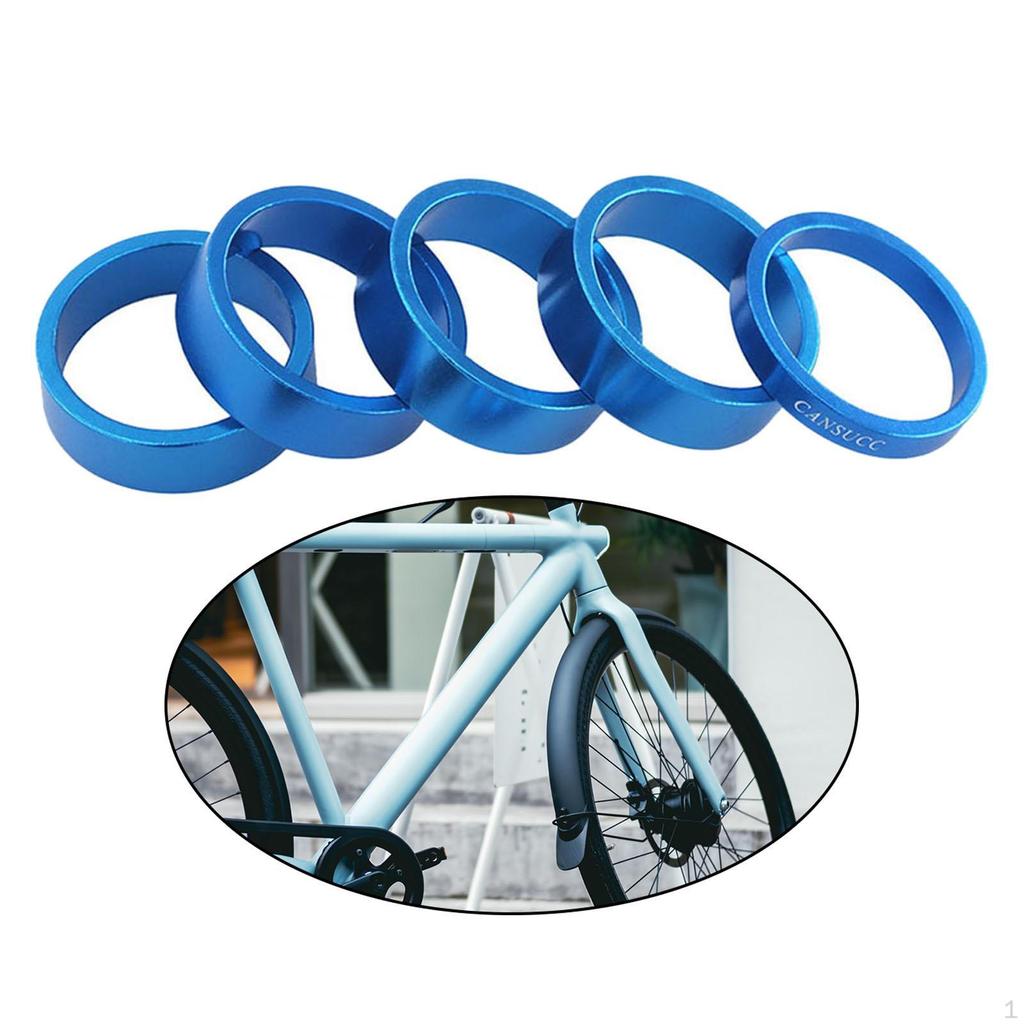 Headset Spacer, 6-Piece Aluminum Alloy, Stem Spacers Fit for The