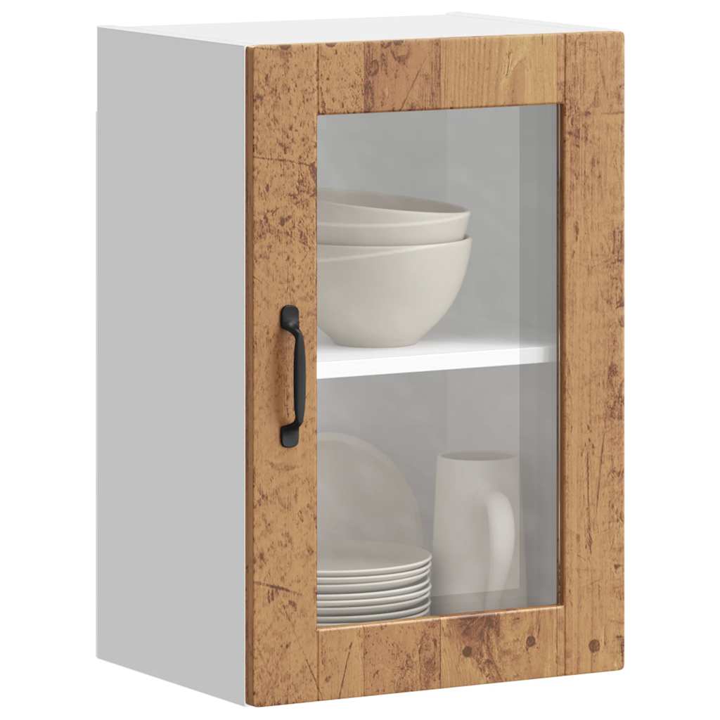 Vidaxl Kitchen Wall Cabinet with Glass Doors, Porto