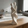 3D Printed Couple Statue Modern Abstract Lovers Figurine Romantic Crafts for Wedding Valentine's Day Gifts Home Bedroom Shelf TV Cabinet Decor