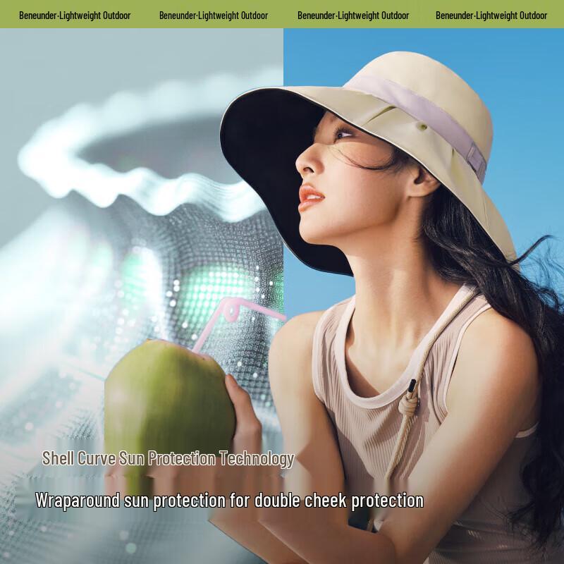 Beneunder Women's BM507 Blackout Shell Fisherman Sun Hat