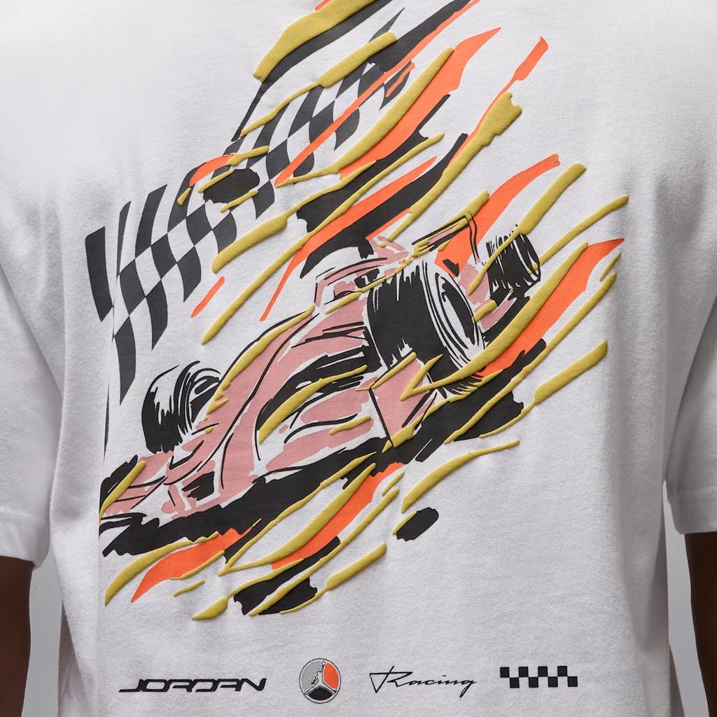 Jordan Crew Neck Short Sleeve Logo T-Shirt Men tops White IF0782-100