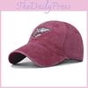 Cotton Wash Neutral Vintage Shark Embroidered Baseball Cap With Strap Adjustable