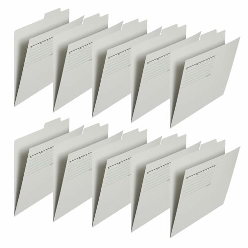 PLUS Individual Folder Economy 10 Sheets A4 Horizontal FL-081IF 87-411 Gray