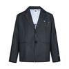 Оригінали REFINED LUXE DLXC U БЛЕЙЗЕР Діловий костюм Унісекс Темно-сірий меланж KU8911