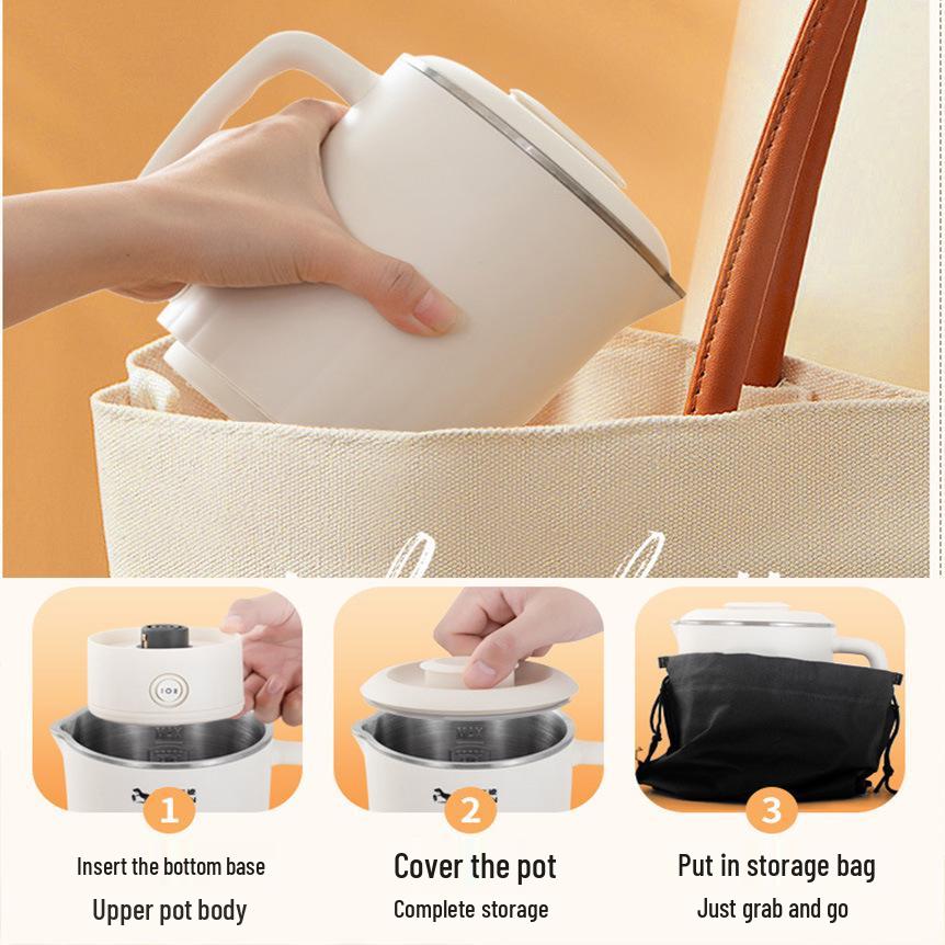 Portable Folding Electric Kettle: Compact 304 Stainless Steel Water Heater for Travel
