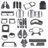 For Land Rover Defender 90 110 2020-2025 Matte Carbon Fiber Interior Kit Dashboard Console Gear Shift Panel Cover Trim Stickers