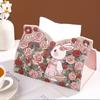 Rose Rabbit Tissue Case Smooth Paper Towel Box Cute Car Tissue Box  Home