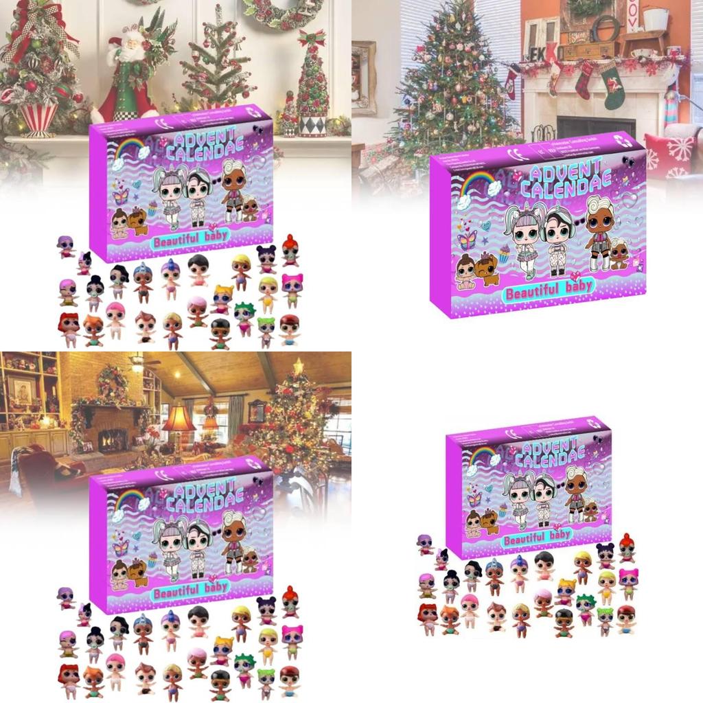 New Festive Christmas 24 Day Countdown Blind Box Advent Calendar Gift For Kids