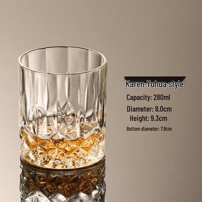 Shangqi Vintage Graverat Kristall Whiskeyglas Set