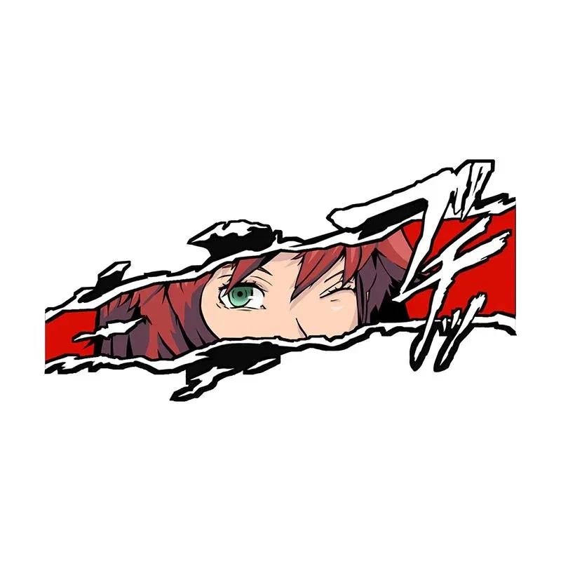 Guilty Gear Anime Eyes Vinyl Stickers, Scratch Proof PVC Car Decals, Funny Graphic Decor for Windshield & Air Conditioner