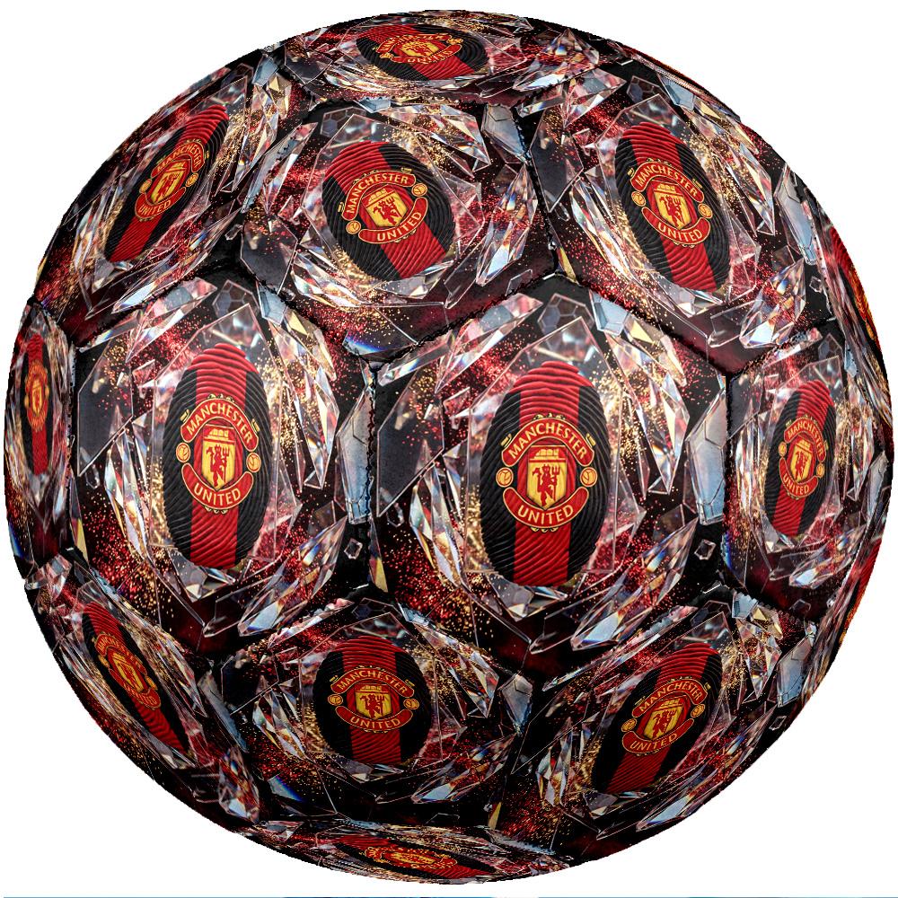 Balón de fútbol temática Manchester United Tamaño 5 Balón de fútbol Tacto Suave Balón de fútbol Profesional para Entrenamiento Deportivo al Aire Libre