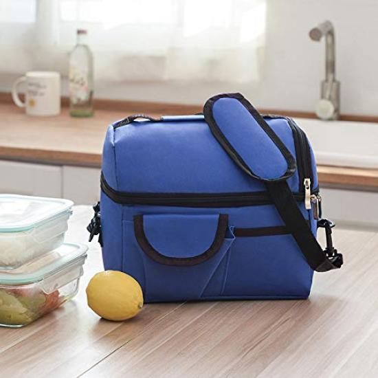Cooler Box 8L Thermal Bag Cold Storage Lightweight Lunch Box Insulated Bag Cooler Bag Ice Cooler Foldable Outdoor Picnic Camping BBQ Fishing Women Men