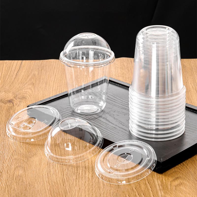 10Pcs/set Kitchen Accessories Durable Plastic Yogurt Parfait Cups 500ml With Lids Pudding Cups Clear Storage Can