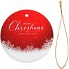 Christmas Ornament Merry Christmas Snowflakes Christmas Tree Ornaments Christmas Decoration for Xmas Ornaments Hanging Decorations Ceramic Ornament