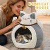 Warming Cat Bed Semi-Enclosed Bunny Cave Small Animal Warm Bed For Cold Weather Winter Indoor Home Apartment Recovery Period