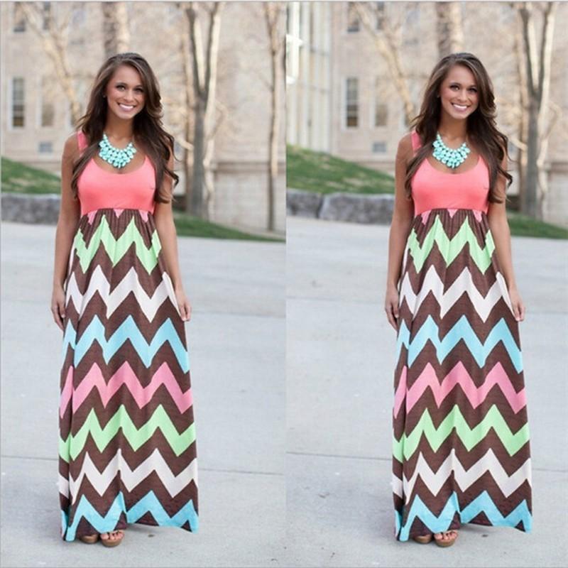 Elegant Women's Boho Long Maxi Evening Cocktail Party Summer Beach Dress Sundress