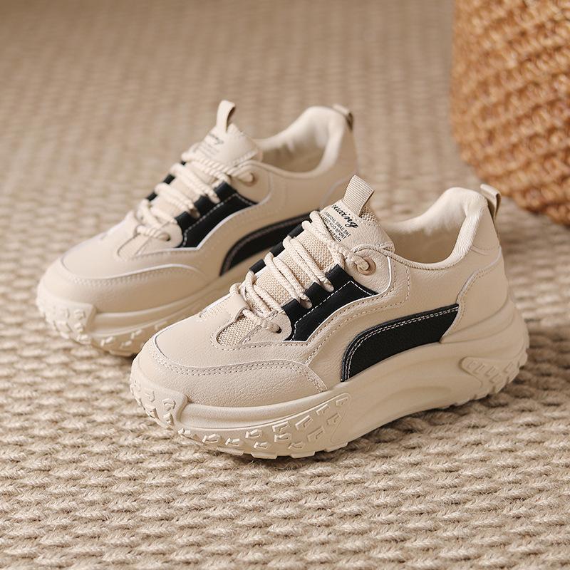 Autumn New Ins Student Casual Street Shoes Platform Heightening Board Shoes Q