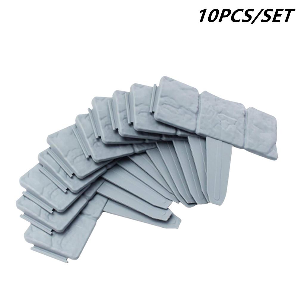 

Садовый ПП забор окантовка, 10 шт. домашний садовый бордюр окантовка пластиковый забор камень DIY двор ландшафтный завод забор подходит для газона двор поток