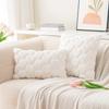 Set of 2 Valentines Day Pink Plushes Pillow Cover Soft Decorative Cushions Case for Home Decoration Pillowcase for Sofa