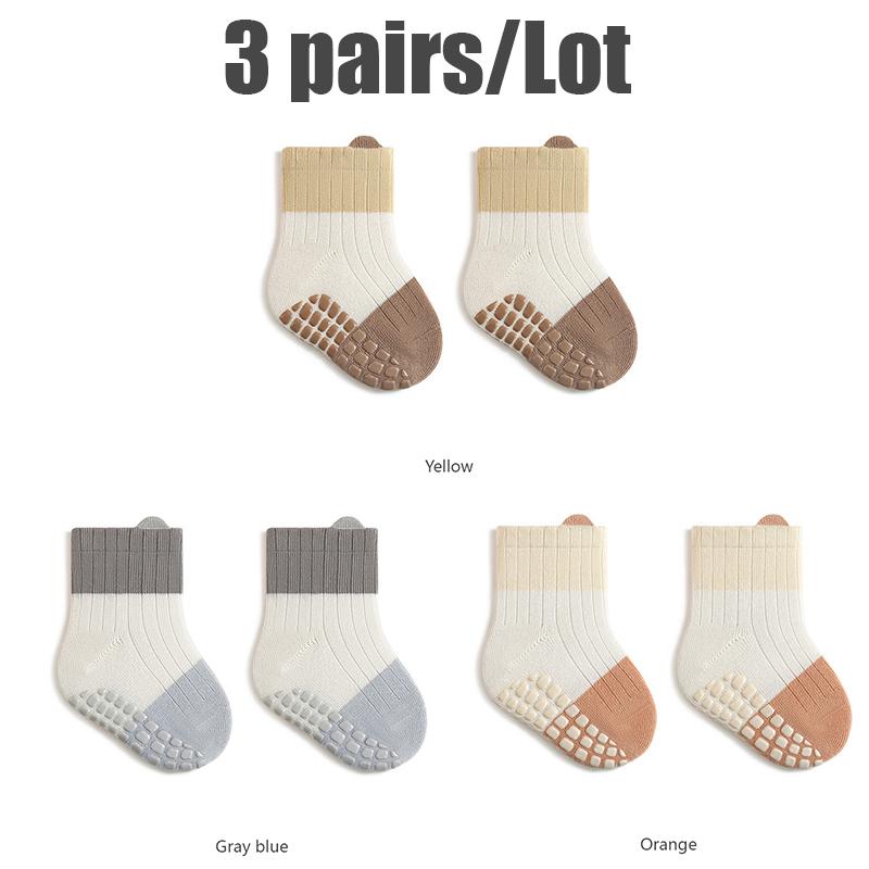 5/3 Pair Anti-Slip Baby Socks For Newborn Babies Anti-slip Socks For Children Comfortable Fit Socks For Baby Accessories Newborn