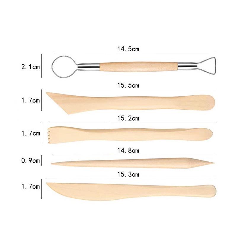 

Набор многокомпонентных деревянных инструментов для керамики и резьбы по глине