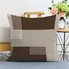 Coffee Color Printed Decorative Pillowcase Bedroom Living Room Square Cushion Pillowcase