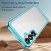 For Samsung Galaxy S25 Phone Case WANLONFENG XC Series TPU Acrylic Cover with Tempered Glass (Big Lens Hole)