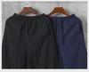 Men's Wide-Leg Cotton-Linen Harem Pants - Casual, Loose Fit with Cuffed Ankles, Ideal for Spring/Summer Fashion.