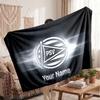 PSV Eindhoven FC Personalisierte Fleecedecke Mit Fußballlogo, Individueller Name Text Weich Warm Home Überwurfdecke
